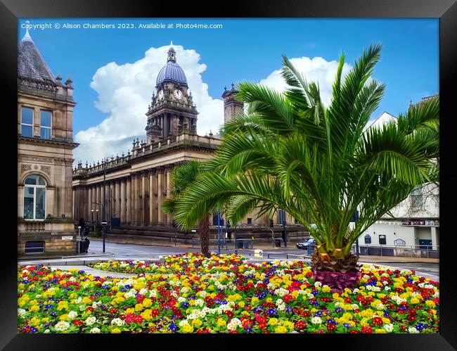 Leeds Town Hall Framed Print by Alison Chambers