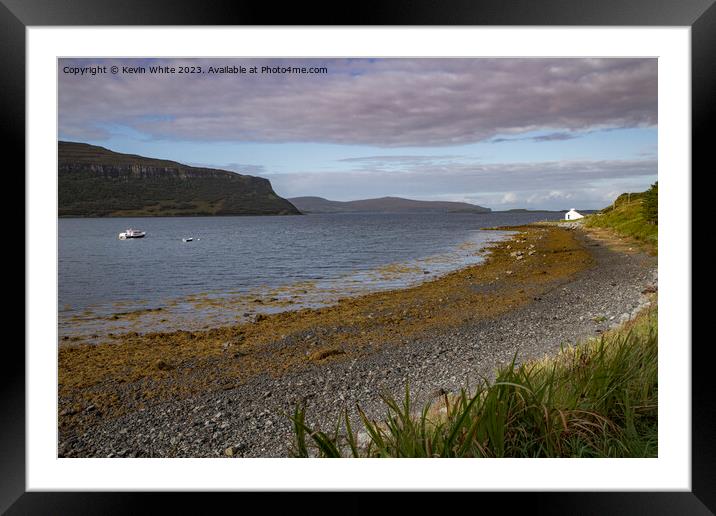 Stein a quiet fishing village on the Isle of Skye Framed Mounted Print by Kevin White
