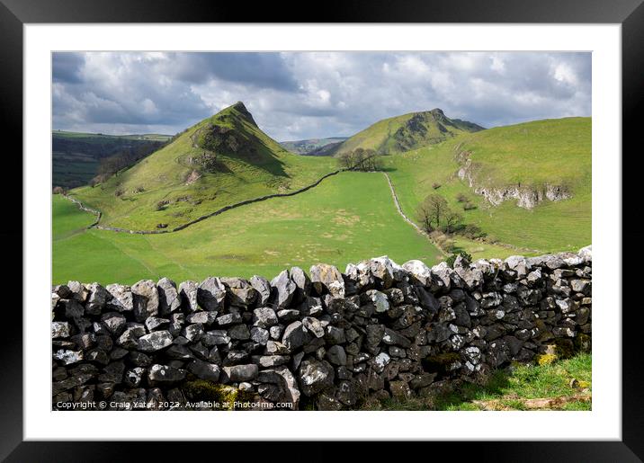 Parkhouse and Chrome Hill Peak District. Framed Mounted Print by Craig Yates
