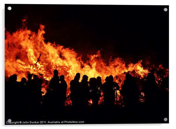 Pyromaniacs Annual Meeting Acrylic by John Dunbar