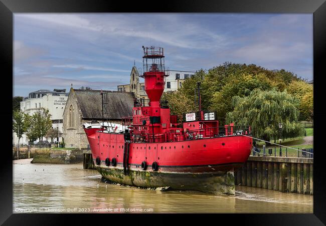 Light Vessel 21 Framed Print by Thomson Duff