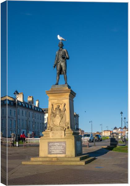 James Cook Monument Whitby Canvas Print by Steve Smith