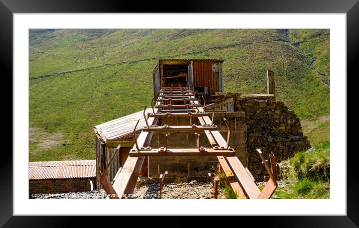 Force Crag Mine Workings Framed Mounted Print by Darrell Evans