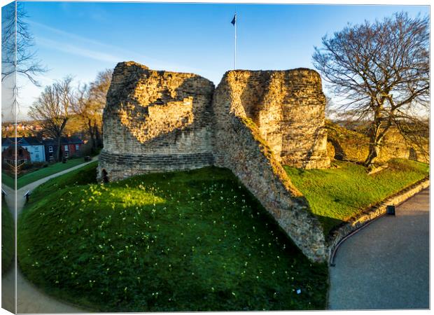 Pontefract Castle Canvas Print by Tim Hill
