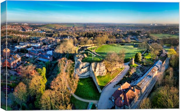Pontefract Castle and Surrounding Areas Canvas Print by Tim Hill
