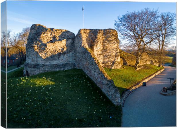 Pontefract Castle West Yorkshire Canvas Print by Tim Hill
