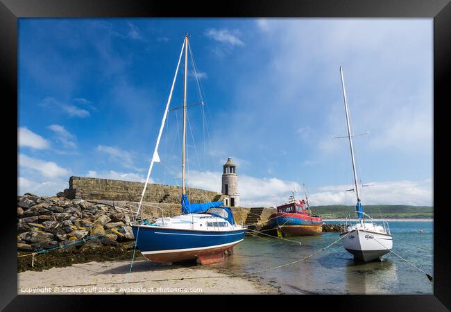 Port Logan Harbour, Rhinns of Galloway, Scotland Framed Print by Fraser Duff