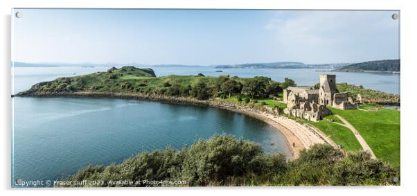 Inchcolm Abbey Panorama, Firth of Forth, Scotland Acrylic by Fraser Duff