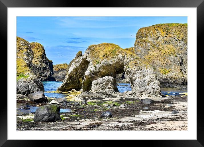Ballintoy, Co. Antrim, Northern Ireland  Framed Mounted Print by Thomson Duff