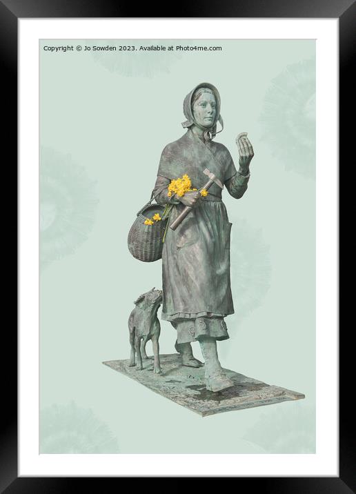 Mary Anning, Lyme Regis Framed Mounted Print by Jo Sowden