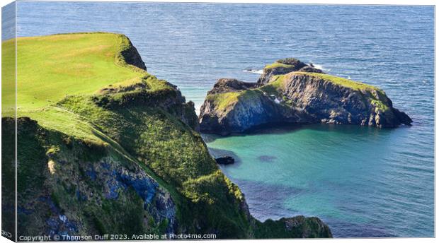 Carrick-a-Rede, Co. Antrim, Northern Ireland  Canvas Print by Thomson Duff