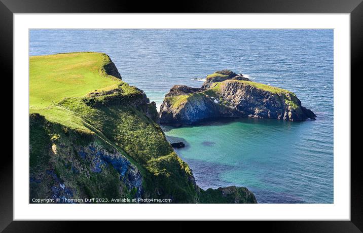 Carrick-a-Rede, Co. Antrim, Northern Ireland  Framed Mounted Print by Thomson Duff