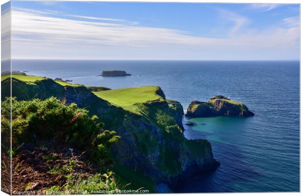 Carrick-a-rede, Co. Antrim, Northern Ireland  Canvas Print by Thomson Duff