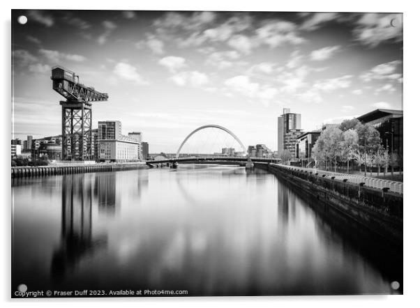 Glasgow Riverside, Glasgow, Scotland Acrylic by Fraser Duff