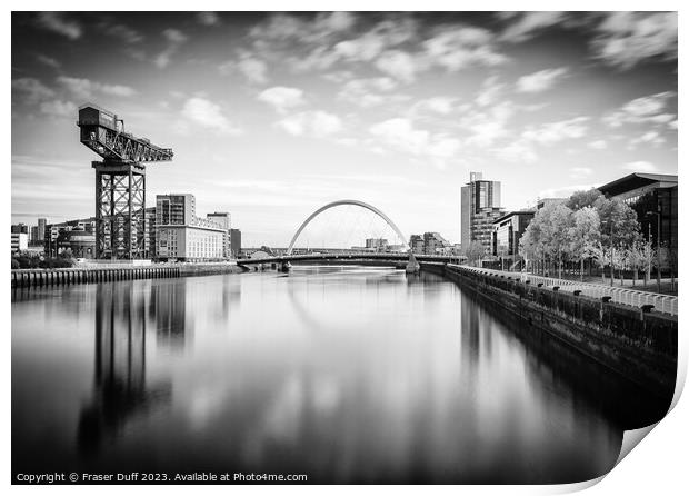 Glasgow Riverside, Glasgow, Scotland Print by Fraser Duff