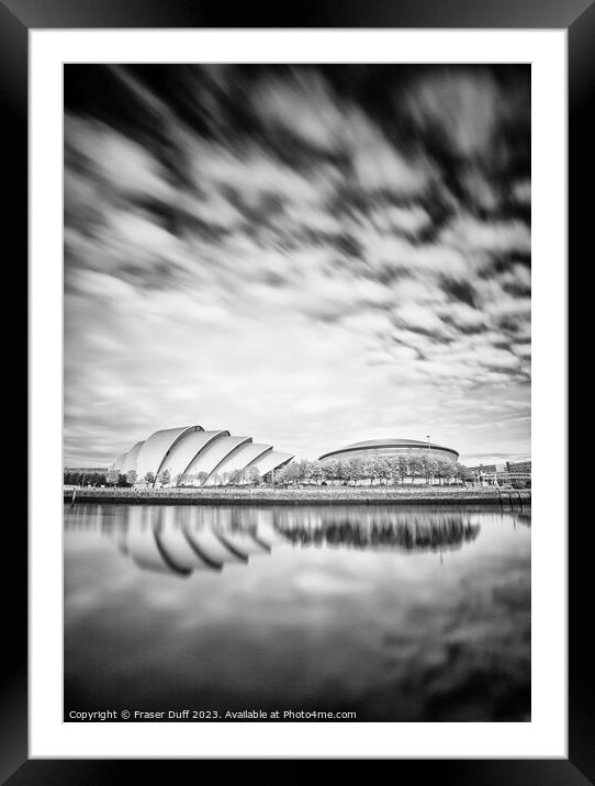 The Armadillo and Hydro, Clyde Riverside, Glasgow Framed Mounted Print by Fraser Duff
