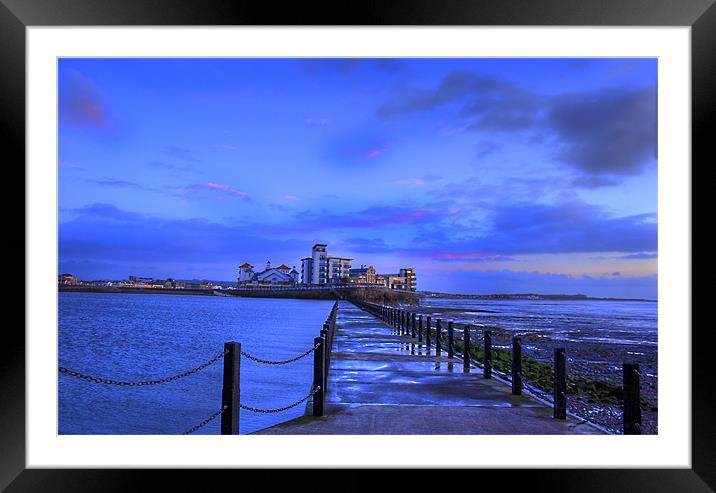 Causeway Framed Mounted Print by paul cowles