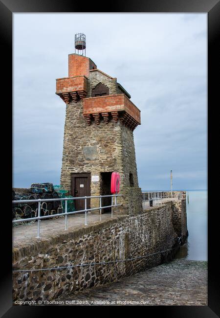 Lynmouth Harbour Framed Print by Thomson Duff