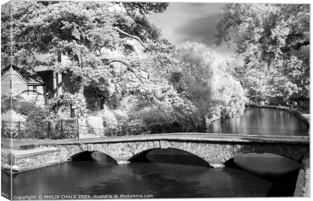 Bourton on the water 887 Canvas Print by PHILIP CHALK