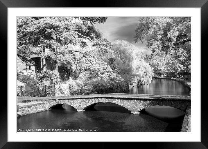 Bourton on the water 887 Framed Mounted Print by PHILIP CHALK