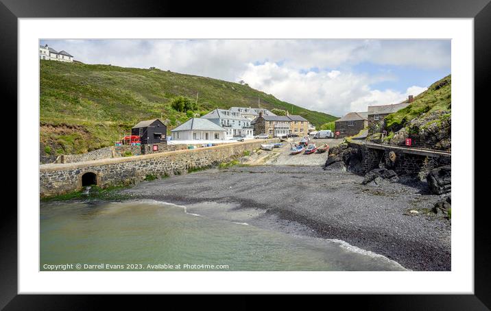 Mullion Cove Framed Mounted Print by Darrell Evans