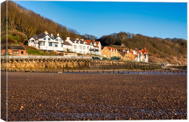 Serenity on Sandsend Shore Canvas Print by Tim Hill