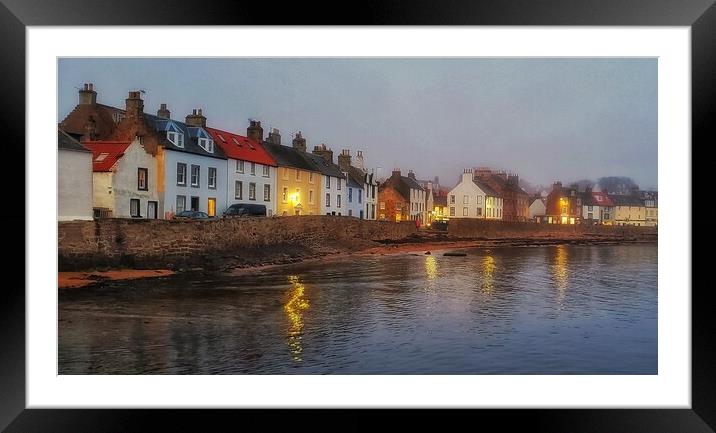 Anstruther Under a Haar Framed Mounted Print by Lowercase b Studio 