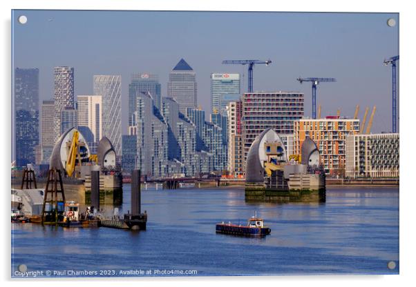 Canary Wharf Acrylic by Paul Chambers