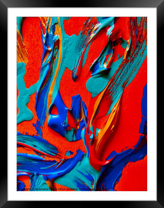 Abstract 245 Framed Mounted Print by Stephanie Moore