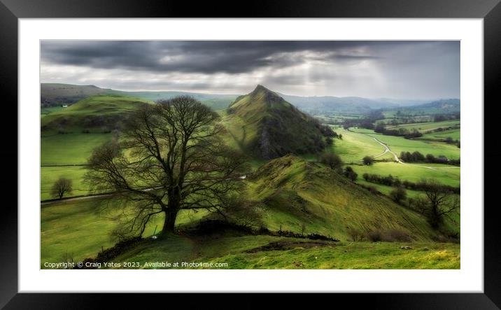 Chrome Hill Tree Peak District  Framed Mounted Print by Craig Yates