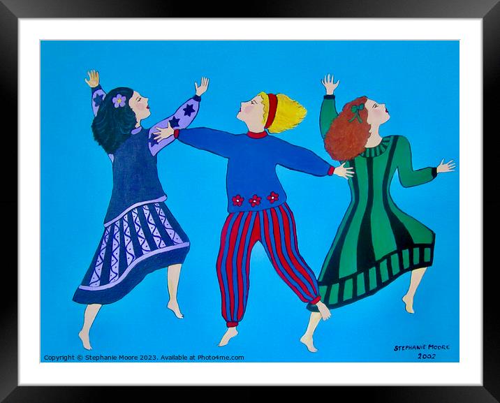 Dancing for Joy Framed Mounted Print by Stephanie Moore