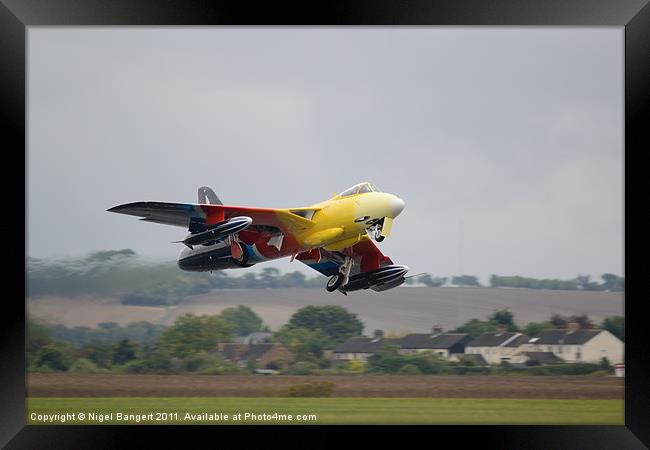 Hawker Hunter G-PSST Framed Print by Nigel Bangert