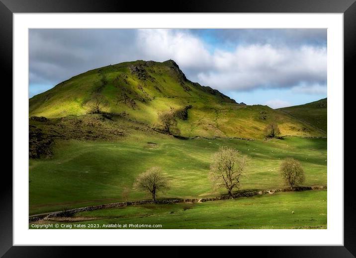 Chrome Hill Peak District Derbyshire  Framed Mounted Print by Craig Yates