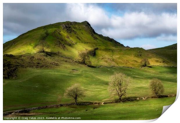 Chrome Hill Peak District Derbyshire  Print by Craig Yates