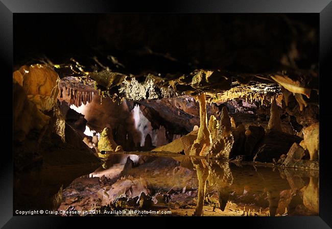 Cave Framed Print by Craig Cheeseman