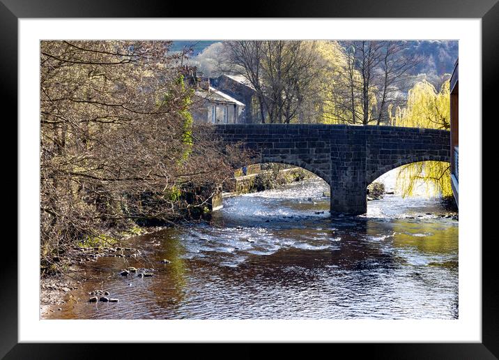 Old Pack Horse Bridge - Hebden Bridge Framed Mounted Print by Glen Allen