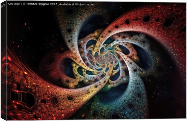 The infinity of mathematics created with generative AI technolog Canvas Print by Michael Piepgras