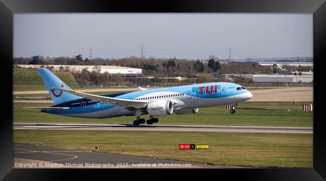 Ascension of TUI Boeing 787-8 Dreamliner Framed Print by Stephen Thomas Photography 
