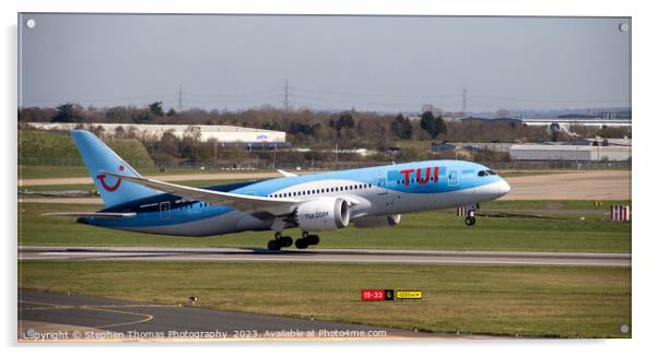 Ascension of TUI Boeing 787-8 Dreamliner Acrylic by Stephen Thomas Photography 