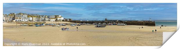 St. Ives Harbour panorama Print by Photimageon UK