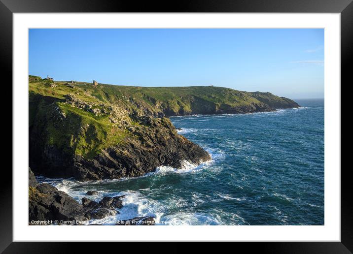 Cornish Coast Framed Mounted Print by Darrell Evans