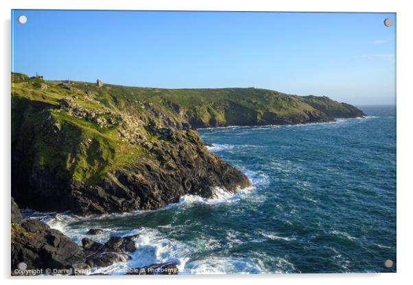 Cornish Coast Acrylic by Darrell Evans