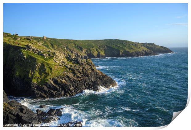 Cornish Coast Print by Darrell Evans