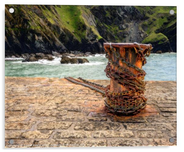 Capstan at Mullion Cove Acrylic by Darrell Evans