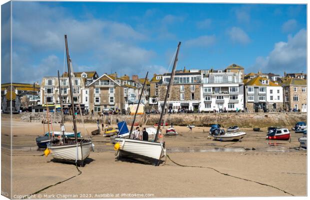 St. Ives at low tide, Cornwall Canvas Print by Photimageon UK
