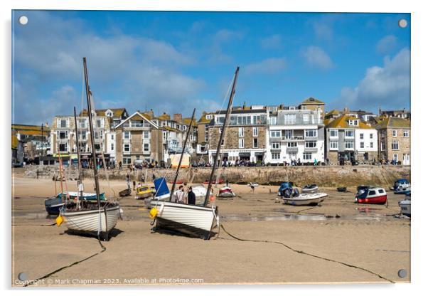 St. Ives at low tide, Cornwall Acrylic by Photimageon UK