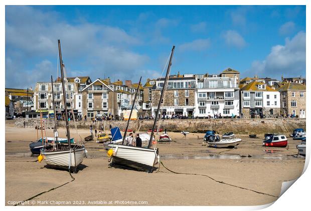 St. Ives at low tide, Cornwall Print by Photimageon UK