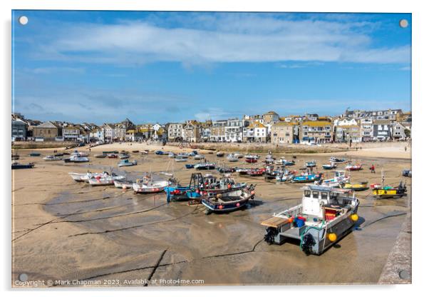 Low tide, St. Ives harbour, Cornwall Acrylic by Photimageon UK