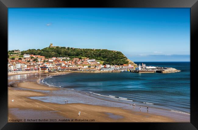 Scarborough's South Bay Framed Print by Richard Burdon