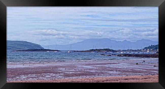 The Eileans Millport and Isle of Arran mountains Framed Print by Allan Durward Photography